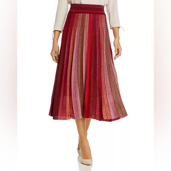 Kate Spade New York Metallic Rainbow Whimsical Fairy Cocktail Midi Skirt XS  - Picture 13 of 14